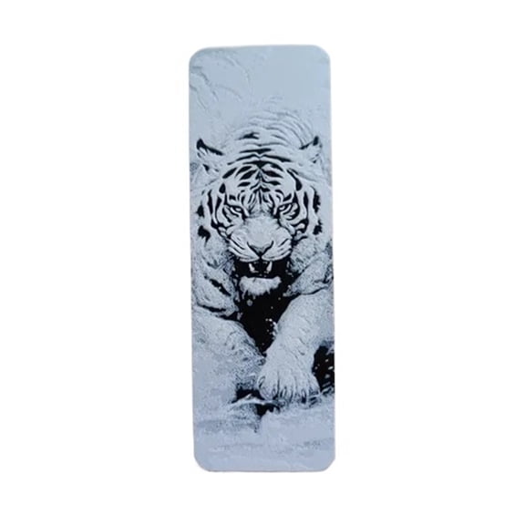 1pc white tiger bookmark 3D printing