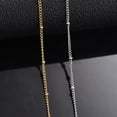 1pc width 1.5mm stainless steel bead link chain necklace DIY jewelry
