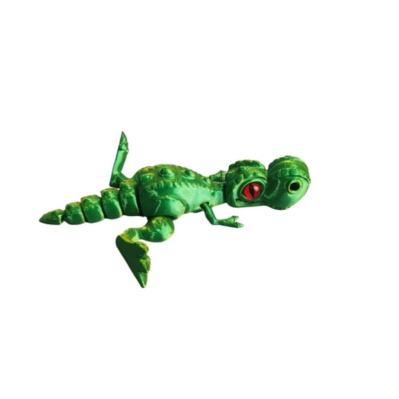 1pc yellow-green 3D Printed Cartoon Tyrannosaurus Rex Realistic Dinosaur Figurine Articulated Dinosaur Fidget Home Decoration