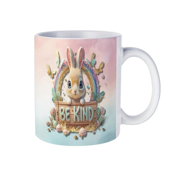 1pc11oz Be Kind Youngsters Rabbit A Present My Manager Director s Appreciation White Ceramic Coffee Mug Tea or Drinking Ware Summer and Winter Hallowe