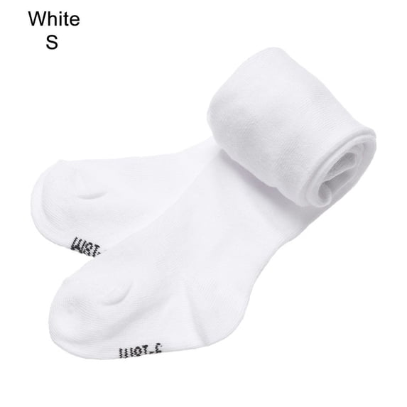 1pcs 0-2Years Autumn Winter Toddler Baby Stockings Warm Pantyhose Candy Color Tight Baby Tights WHITE S(0-9 MONTHS)