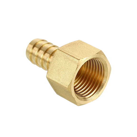 1pcs 1/2" To 1/2" NPT Female Brass Hose Barb Fitting Metals Splicer Mender for 3D Printing, Air Compressor, CNC Machine, Dies