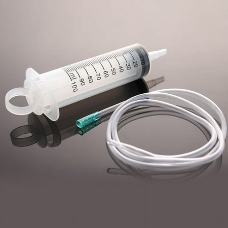 1pcs 100ml Large Capacity Syringe Reusable Pump Measuring With 1m Tube Feed'WL