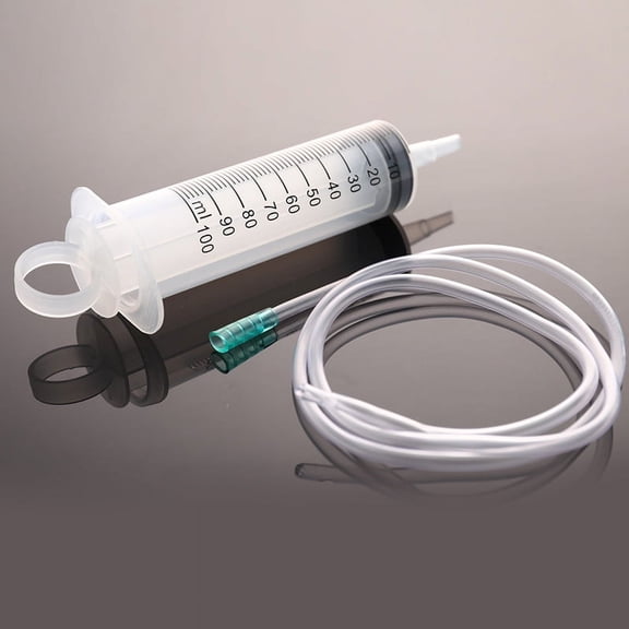 1pcs 100ml Large Capacity Syringe Reusable Pump Measuring With 1m Tube Feed'WL