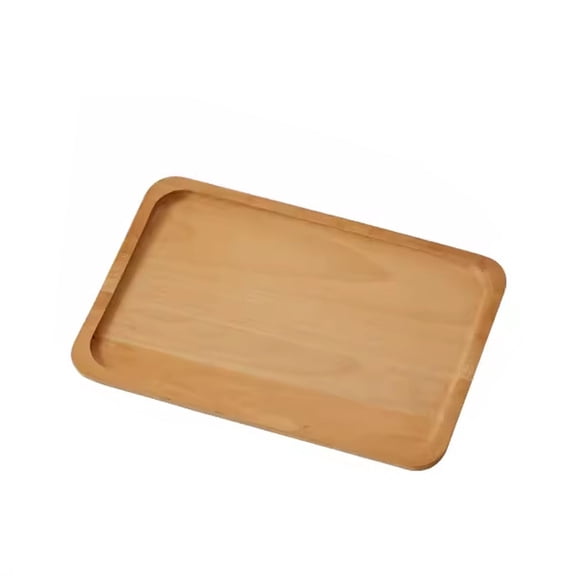 1pcs 11.81 x 7.87 Inch Rectangle Wooden Decorative Serving Tray for Coffee Table and Home Decor, Rectangle Wood Tray for Table Centerpiece, Small Candle Tray