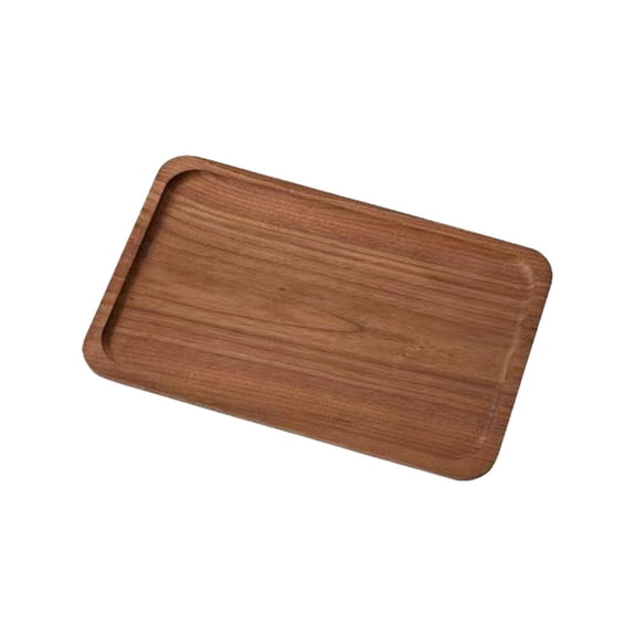 1pcs 11.81 x 7.87 Inch Rectangle Wooden Decorative Serving Tray for Coffee Table and Home Decor, Rectangle Wood Tray for Table Centerpiece, Small Candle Tray