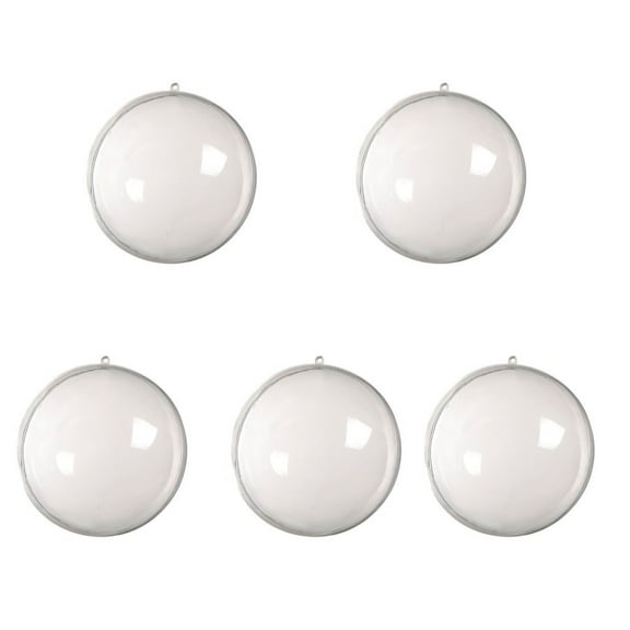 1pcs 120mm Ornament Balls Christmas Decoration Balls, Clear Plastic Fillable Ornaments Ball, DIY Clear Plastic Balls for Christmas, New Years Present, Birthday Wedding Home Decor (4.7")