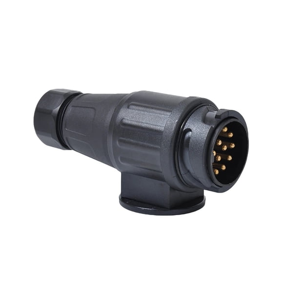 1pcs 12V 13 Pin Trailer Waterproof Trailer 13 Pole Plastic Electrical Connector Wiring Connector Adapter A30 ,Wide Applicability