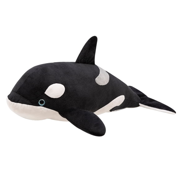 1pcs 15.8in Realistic Killer Whale Stuffed Animal,Cute Plush Decor Gift for Birthdays, Valentine's, ChristmasHome Decorations,Black
