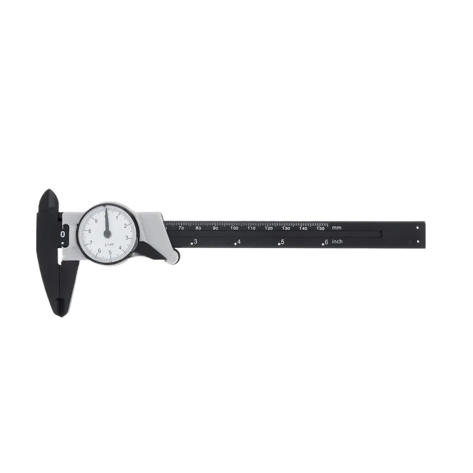 1pcs 150mm Dial Caliper Vernier Caliper With Dial Indicator Stainless/Carbon Steel Gauge Precision Measuring Tools Micrometer ,Easy to Operate