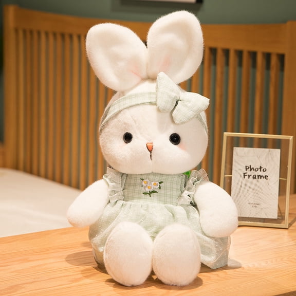 1pcs 19.6 inches Simulated Rabbit Doll Plush Stuffed AnimalCute Bunny Plush Animal Stuffed Bunny for Birthday Gift Home Decoration,Green