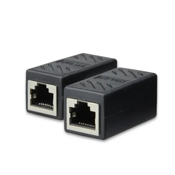 1pcs 2022 RJ45 1 To 1/2 LAN Ethernet Network Cable Female Splitter Adapter Connector Splitter Extender Plug Network Tee Head