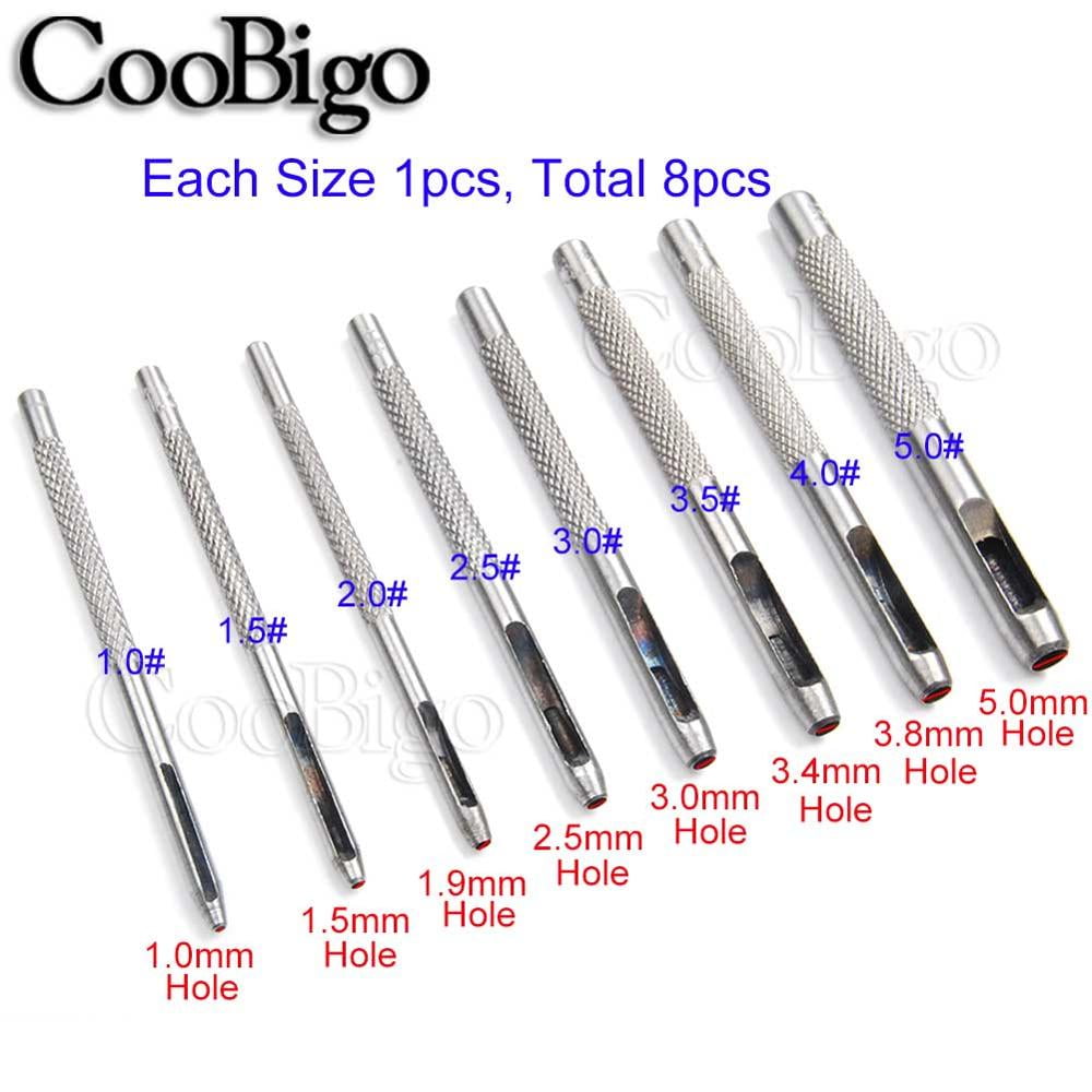 1pcs 25 Size Hollow Punches Metal Punch Tools Leather craft Set Belt