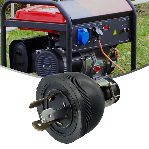 1pcs 2KW Generator Plug Anti-Loose Plug 168f/170f GX160 Anti-Off Three-Pole Plug America Plug AC 250V 30A Generator Plug Parts