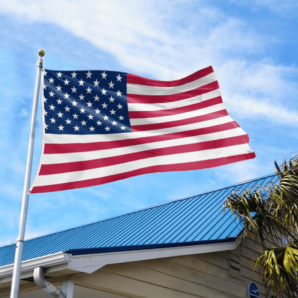 1pcs 2X3FT American Flag USA Flag Printed Nylon Flag National Flag w/Brass Grommets Courtyard Decoration Festival Decoration Flag
