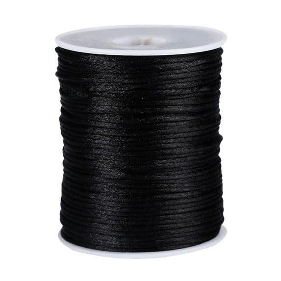 1pcs 2mm Black Elastic Cord Beading Thread Stretch String For Bracelet Making Thick Elastic Thread For Handmade Bracelets Durable & Versatile For DIY Projects