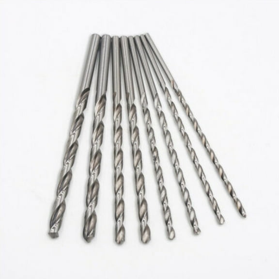 1pcs/2pcsv 6/7/8/9/10mm*250mm Super Long High Speed Steel HSS Drill Bit Set Business Industrial CNC Metalworking Manufacturing