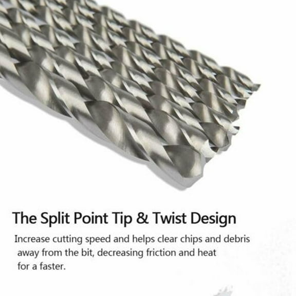 1pcs/2pcsv 6/7/8/9/10mm*250mm Super Long High Speed Steel HSS Drill Bit Set Business Industrial CNC Metalworking Manufacturing