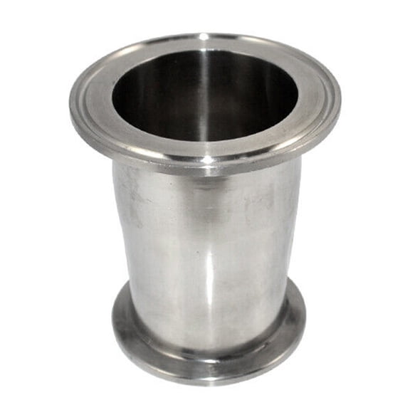 1pcs 3.5" to 4" inch Sanitary Pipe Fitting Reducer Tri Clamp Ferrule Stainless