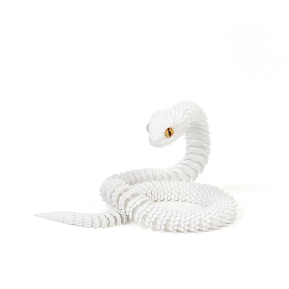 1pcs 30cm 3D Print Snake Home Desk Ornament Realistic Movable Jointed Animal Statue Table Decor Landscape