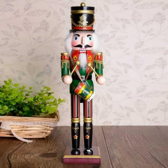 1pcs 30cm Wooden Nutcracker Solider Figure Model Puppet Doll Handcraft For Kid Gifts