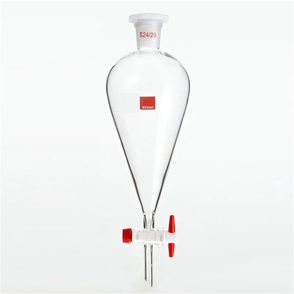 1pcs 30ml To 1000ml Pear-shaped Clear And Thick Separating Funnel With ...