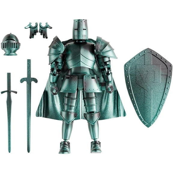 1pcs 3D Printed Medieval Knight Action Figure, Assembly Required