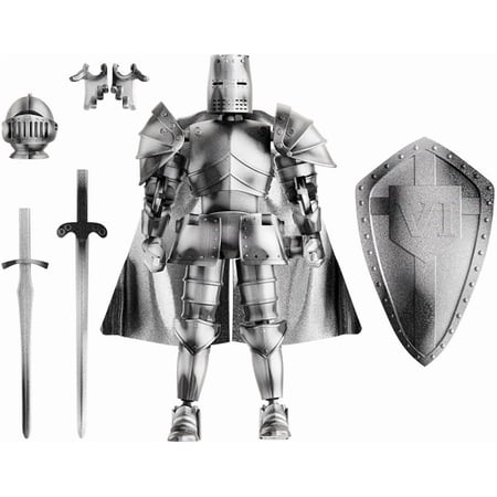 1pcs 3D Printed Medieval Knight Action Figure, Assembly Required