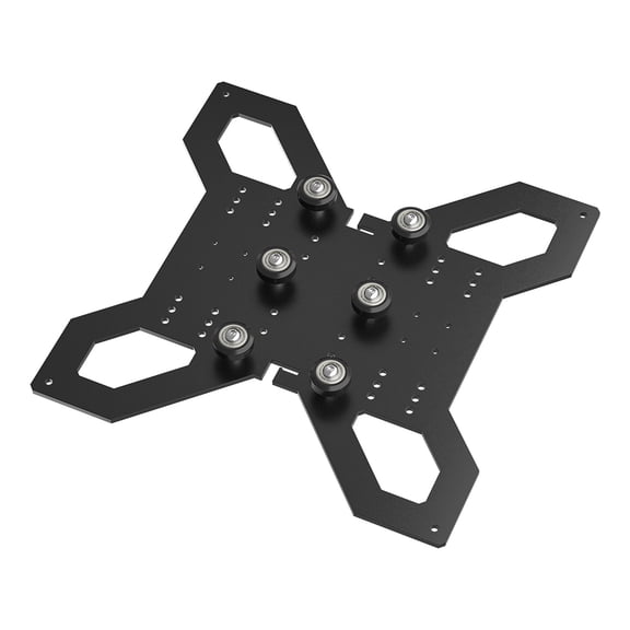 1pcs 3D Printer Upgrade Y Axis Hot Bed Support Plate 3D Parts Suitable for 310 * 310MM Aluminum Heatbed Hotbed Platform compatibility MGN12H Linear Rail With POM Pulleys for Creality CR-10 10S