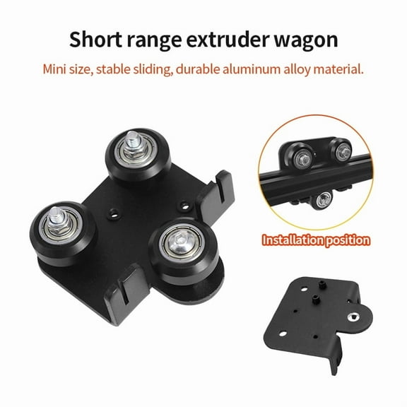1pcs 3D Printer X Axis Moving Carriage Parts For Extruder Back Support Plate Kit Ender 3 V2 Pro 2020V Groove Profile