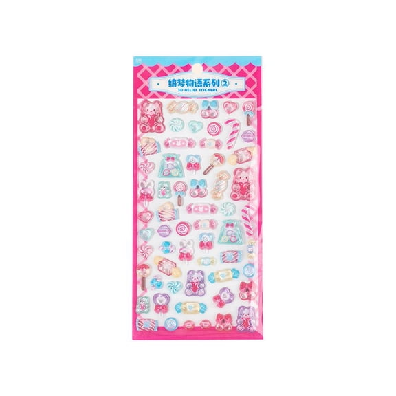 1pcs 3D Stickers, Cute Mini Puffy Stickers, Miniature Sticker for Phone Case, Laptop Decor and Mug/Cup Decoration,Notebook, Scrapbook, Cute Decorative Sticker for Crafting and Gifting