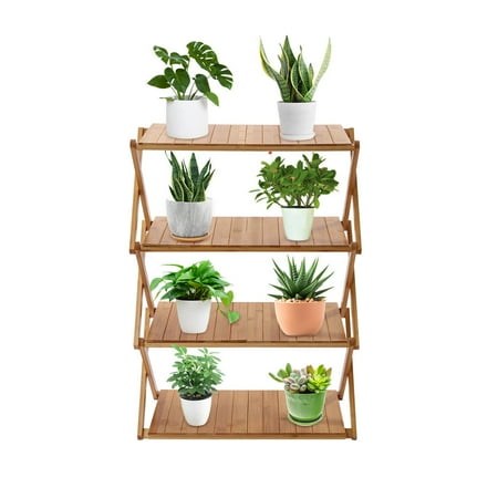 1pcs 4-Tier Foldable Indoor/Outdoor Picnic Rectangle Table Portable 20*12*3.94in