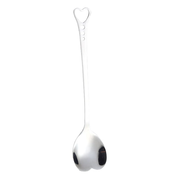 1pcs 5.67'' Sugar Spoon - Heart Spoons for Coffee Stainless Steel Design, Decorative Spoons for Gifting – Cute Spoon for Coffee, Tea, Cocktails, Ice Cream and Desserts | Elegant Table Deco(A)
