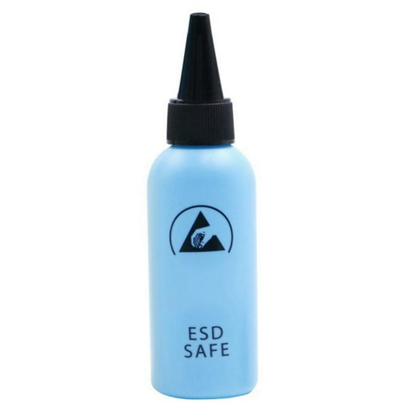 1pcs 60ML ESD Dispenser Plastic Solvent Bottle High Quality Leak Proof Needle Bottle for Glue Removal ,Blue