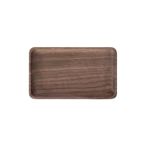 1pcs 9.84 x 7.09 Inch Rectangle Wooden Decorative Serving Tray for Coffee Table and Home Decor, Rectangle Wood Tray for Table Centerpiece, Small Candle Tray