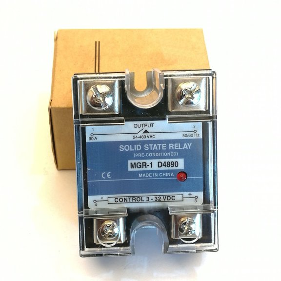 1pcs 90A Solid State Relay SSR DC-AC Input 3-32V DC Load 24-480V AC D4890