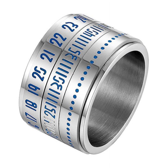 1pcs Arabic Number Ring For Men Males