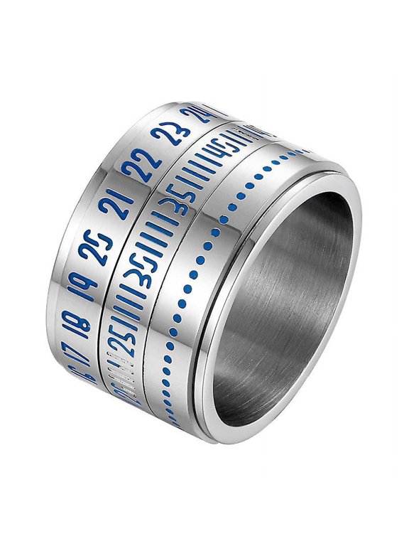1pcs Arabic Number Ring For Men Males