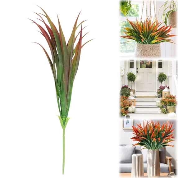 1pcs Artificial Onion Grass Faux Plants Simulation redery for Home Decor Wedding Arrangements and Floral Displays Easy Care Realistic Appearance for Various Styles(red)