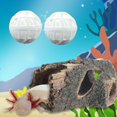 thumbnail image 1 of 1pcs Axolotl Hides for Aquarium with 2pcs Nitrifying Ball Set, Driftwood Axolotl Cave Hideout and Aquarium Filter Balls, Fish Tank Decor, Shelter for Small Pet Frog Fish Betta, 1 of 7