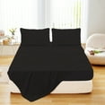 1pcs Bed Flat Sheet Double Bed Plain Solid Color Top Sheets Queen Size