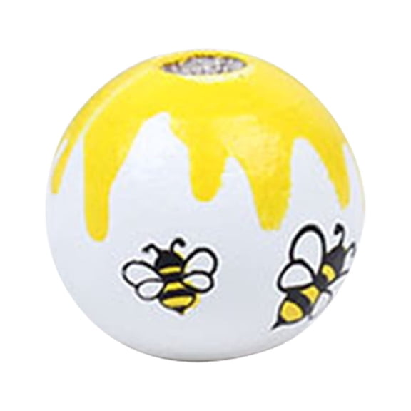 1pcs Bee Wood Beads DIY Jewelry Craft Beads for Home Decor for Creative Projects and Handcrafting
