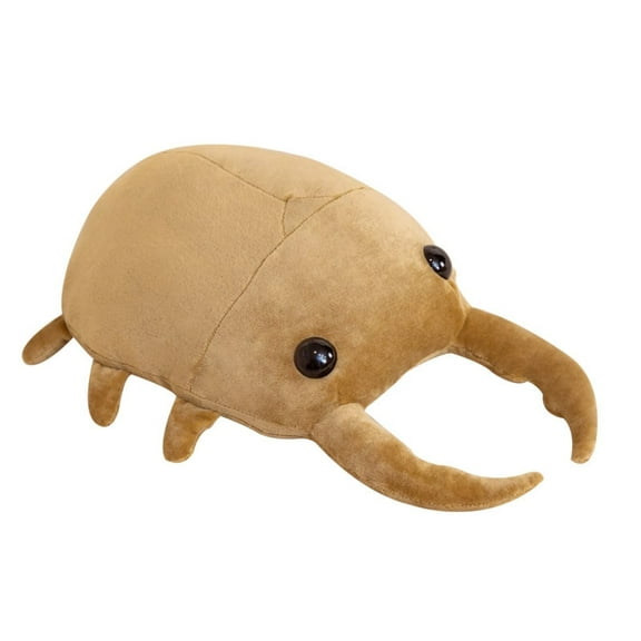 1pcs Beetles Stuffed Animal Beetles Plush Doll Cute Beetle Toy 19.69 inch for Christmas Valentine's Day(Beige)