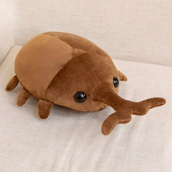 1pcs Beetles Stuffed Animal Beetles Plush Doll Cute Beetle Toy 19.69 inch for Christmas Valentine's Day(Brown)