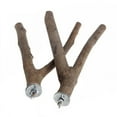 thumbnail image 1 of 1pcs Bird Perch Wooden Stand Natural Wood Standing Bar for Small Medium Birds, 1 of 6