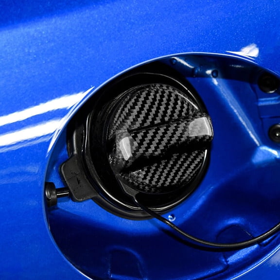 1pcs Black Fuel Tank Gas Cover Carbon Fiber for WRX for STI for XV for BRZ