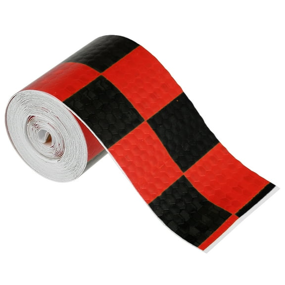 1pcs Black Red Reflective Safety Tape Adhesive Signs for Trailer Cars Auto Trucks Trailer