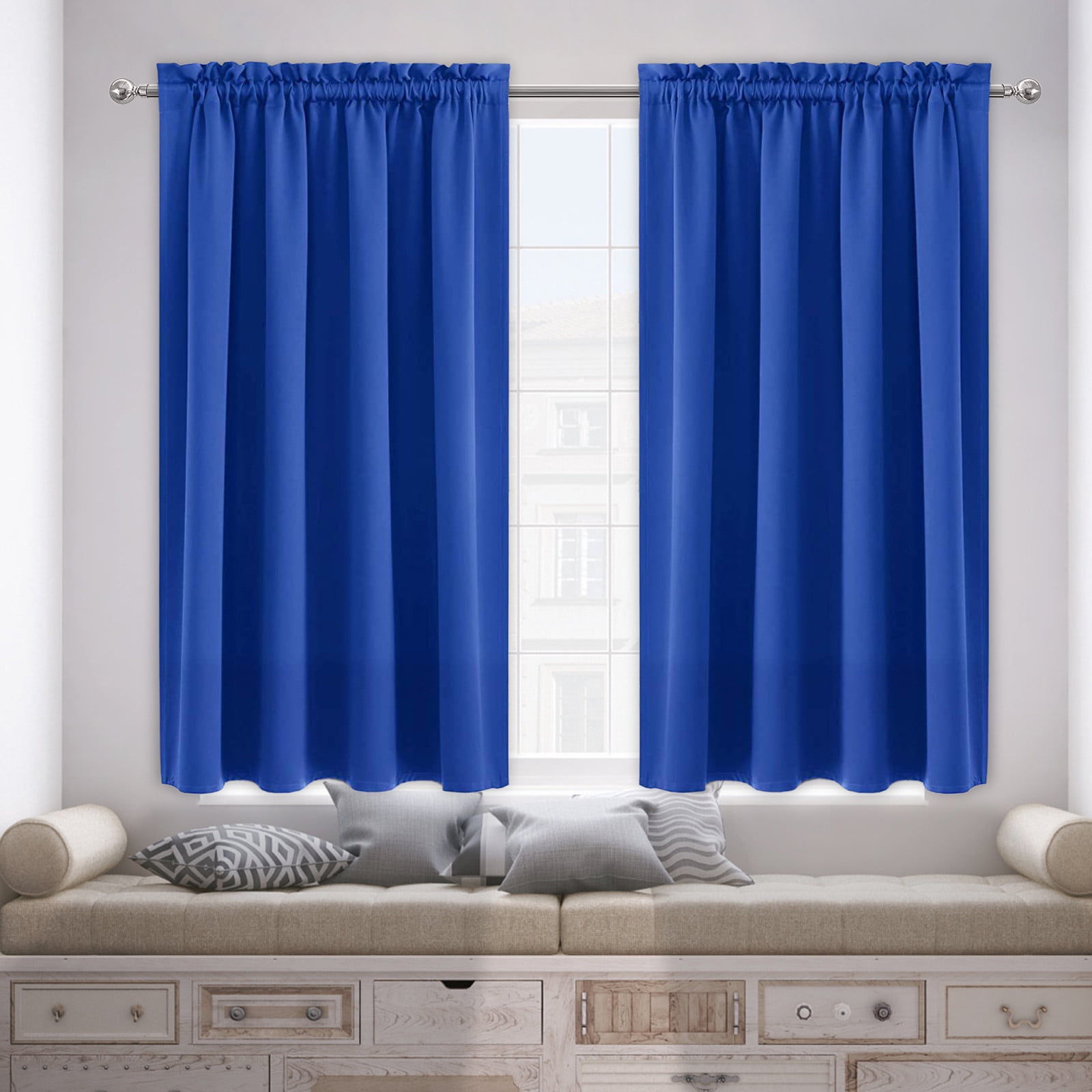 1pcs Blackouts Door Curtains - Heat Insulation Energy Saving Bedroom ...