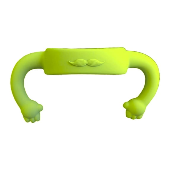 1pcs Bottles Handles,Removable Easy-Grip Transitional Sippy Cup Handles,Bottle Holder Hands Free Feeding to Hold The Own Bottle,Self Feeding to Drink Independently BPA Free,5 Colors(Green)