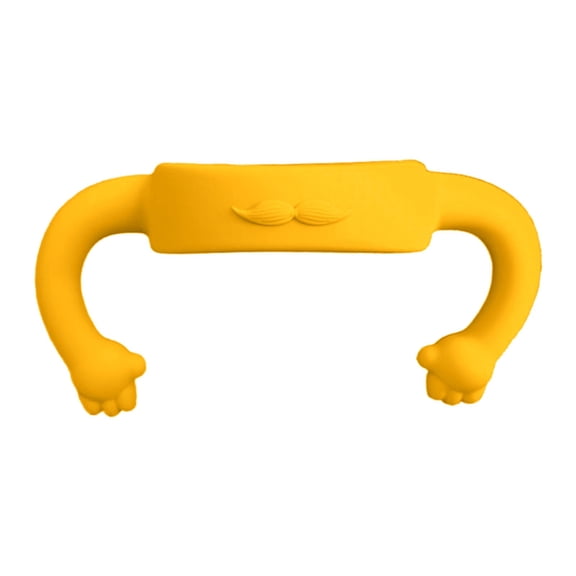 1pcs Bottles Handles,Removable Easy-Grip Transitional Sippy Cup Handles,Bottle Holder Hands Free Feeding to Hold The Own Bottle,Self Feeding to Drink Independently BPA Free,5 Colors(Yellow)